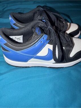 Nike Dunk Low Sneakers - Blue Black White